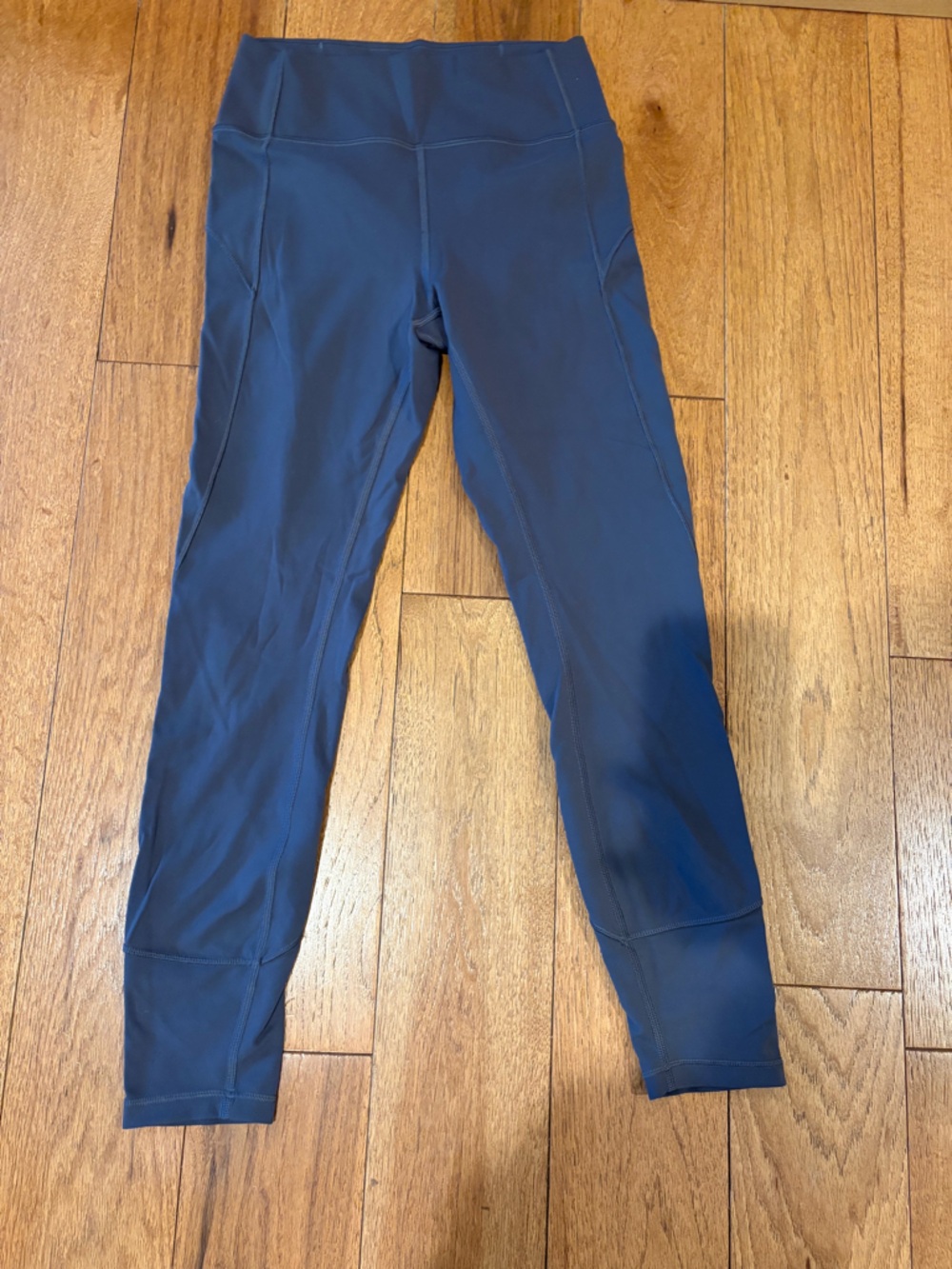 Grey/purple Athletic Leggings - High Waist Activewear